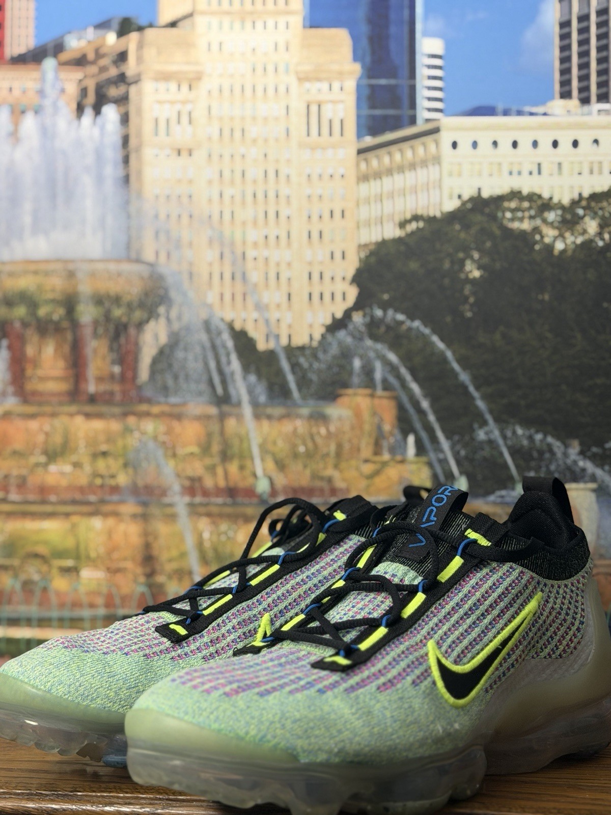 nike air vapormax fk flyknit volt photo blue black sneakers dx3368 700 mens 11 nike air vapormax fk flyknit volt photo blue black sneakers dx3368 700 mens 11