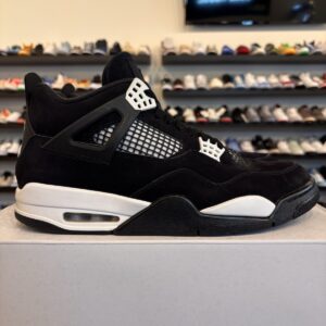 air jordan 4 retro white thunder size 12 pre owned fq8138 001 black