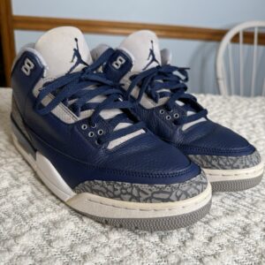 nike air jordan 3 retro “georgetown” – size 11 – clean used condition