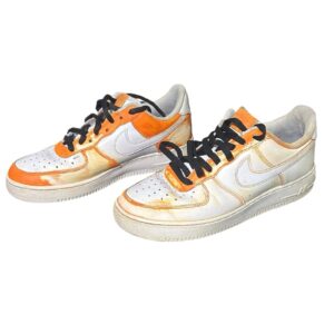 size 8.5 nike air force 1 '07 triple white mens low top cw2288 111 (read)