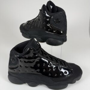 jordan air jordan 13 retro cap and gown 2019 black patent leather 414571 012