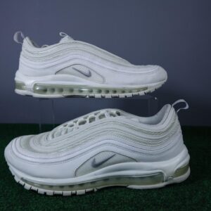 nike air max 97 shoes mens size 10.5 white running athletic sneakers 921826 101