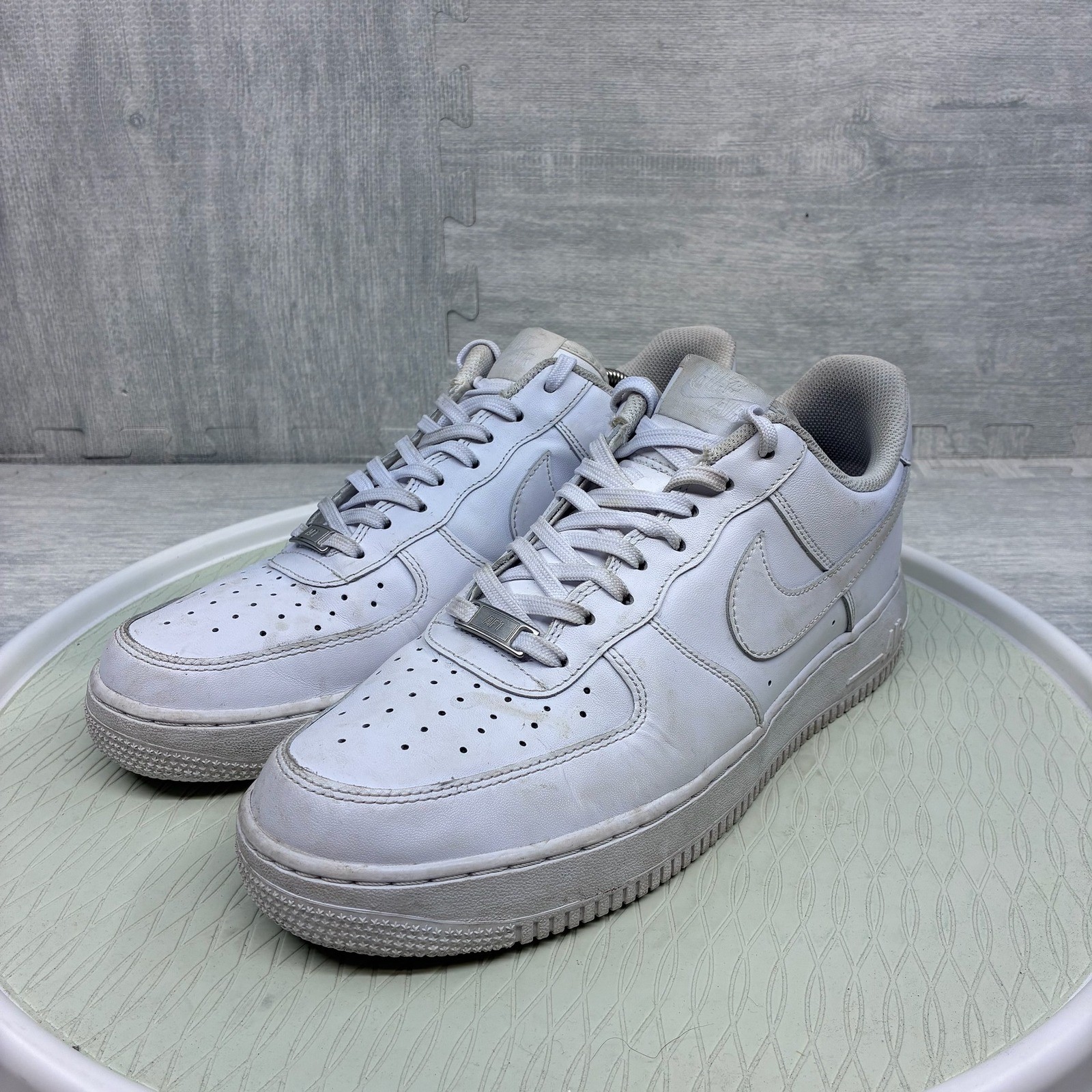 nike air force 1 07 men's 11 white leather low top sneakers 315122 111 nike air force 1 07 men's 11 white leather low top sneakers 315122 111