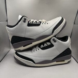 size 10 nike air jordan 3 retro cement grey (ct8532 106) clean with box