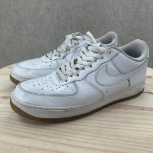 nike air force 1 low white leather gum sole sneakers dj2739 100 mens 13