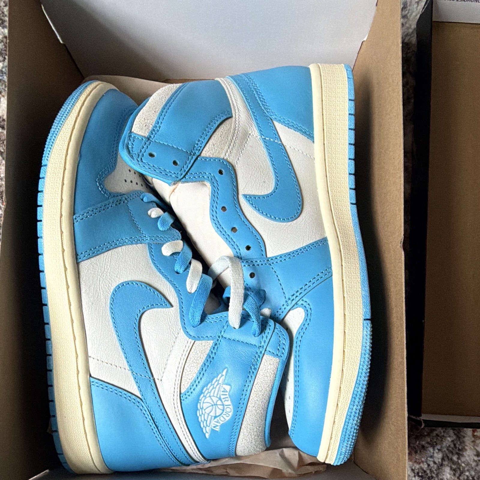 jordan air jordan 1 high unc reimagined blue/white dz5485 402 jordan air jordan 1 high unc reimagined blue/white dz5485 402