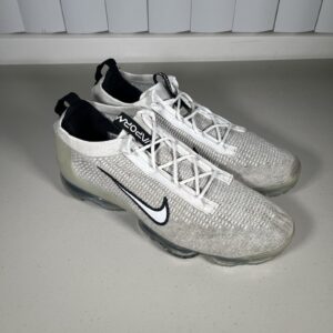 nike air vapormax flyknit 2021 athletic shoe mens size 13 dh4084 100 monochrome