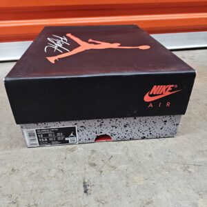 nike air jordan 4 retro white cement mens 12 *empty shoe box only* fv5029 100