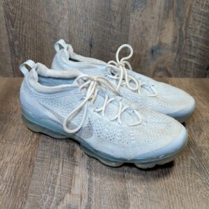 nike air vapormax 2023 flyknit pure platinum white mens 12 sneakers dv1678 002