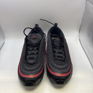 nike air max 97 black red gray lace up athletic sneakers low top
