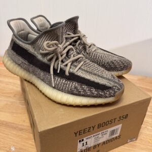 adidas yeezy boost 350 v2 zyon gray black primeknit low top sneakers fz1267