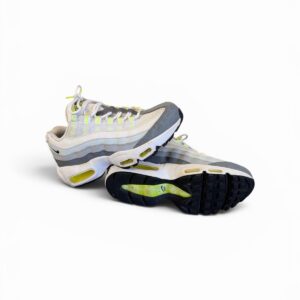 nike air max 97 gray/white/neon yellow low top lace up men’s sneaker