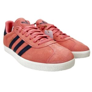 10.5m adidas gazelle glow pink aurora black core white shoes jh5388