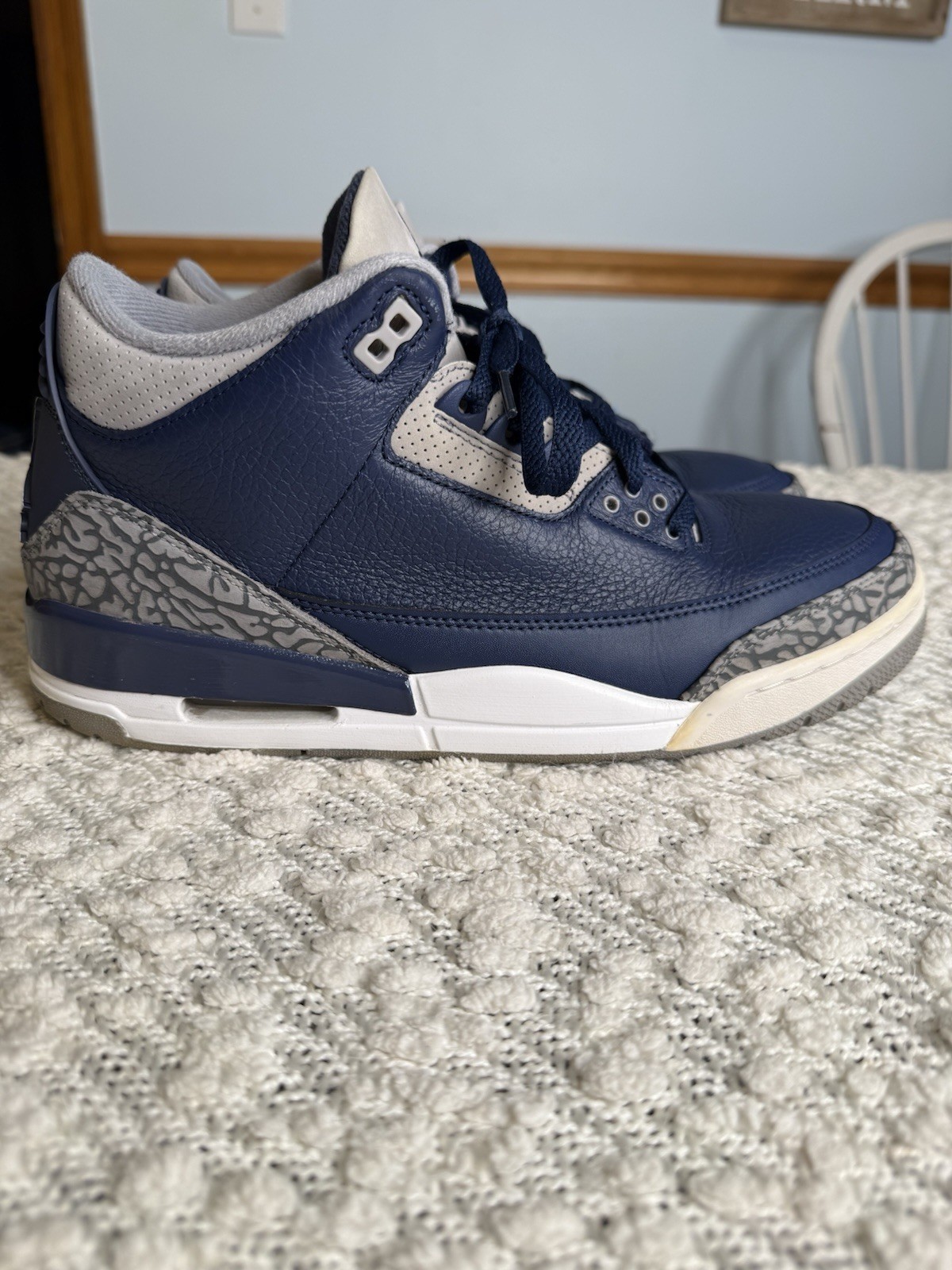nike air jordan 3 retro “georgetown” – size 11 – clean used condition nike air jordan 3 retro “georgetown” – size 11 – clean used condition