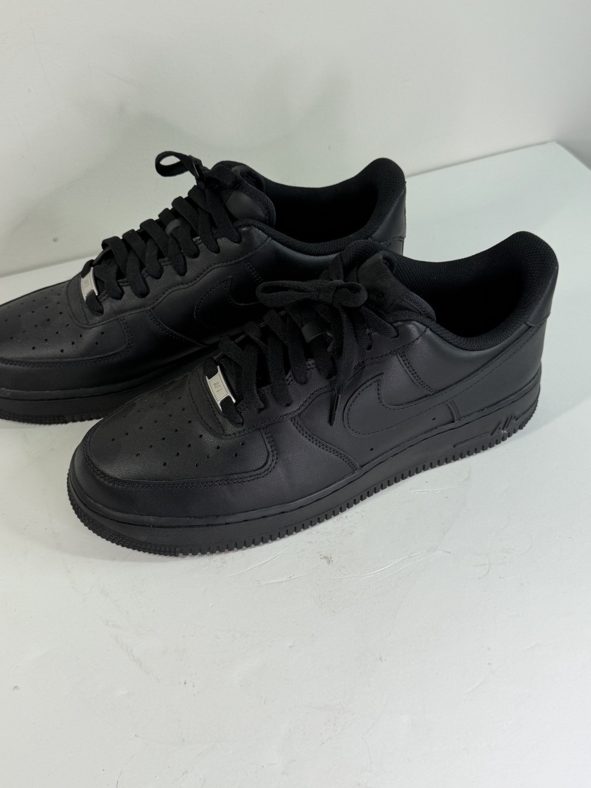 nike air force 1 '07 triple black men's low top leather sneaker cw2288 001 nike air force 1 '07 triple black men's low top leather sneaker cw2288 001