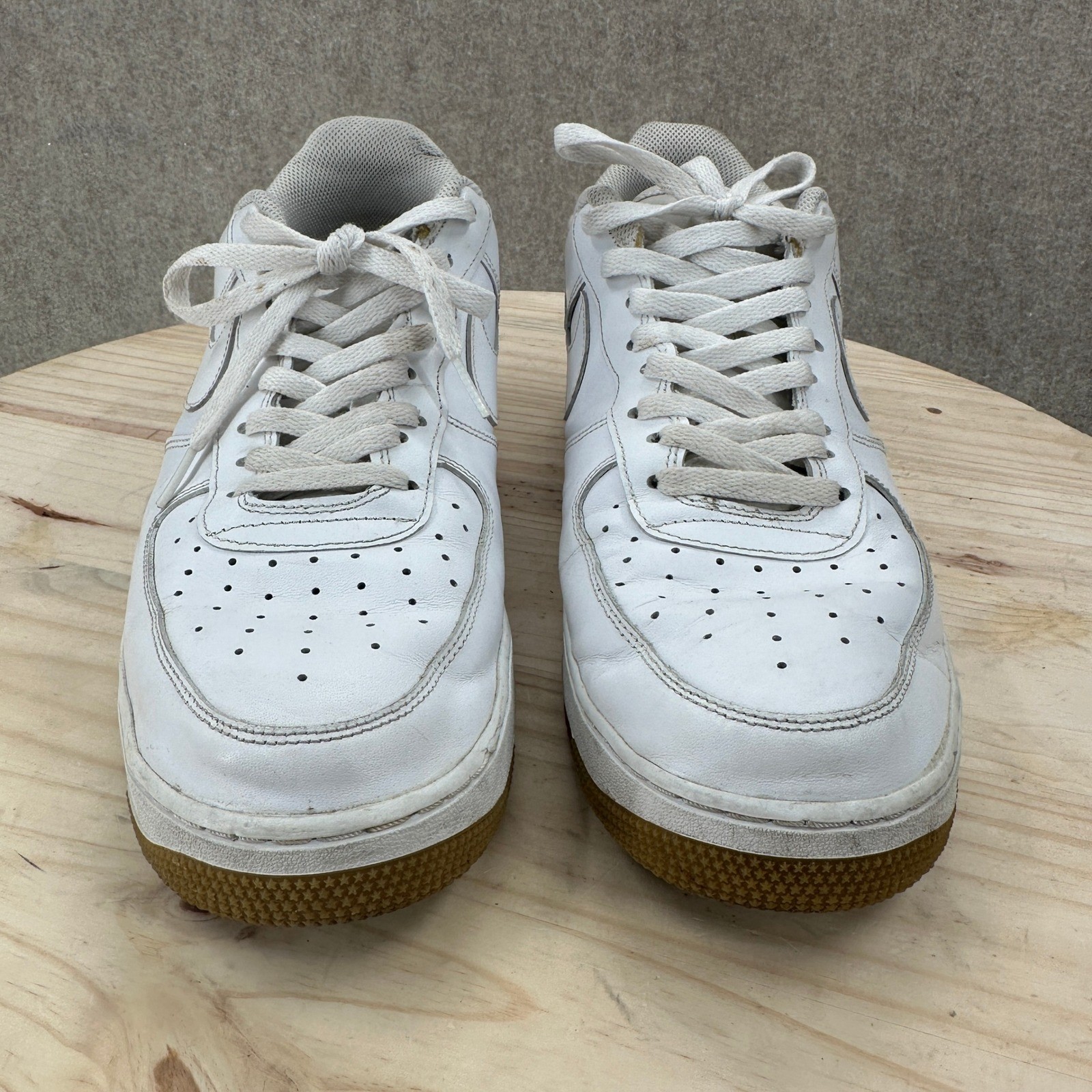 nike air force 1 low white leather gum sole sneakers dj2739 100 mens 13 nike air force 1 low white leather gum sole sneakers dj2739 100 mens 13