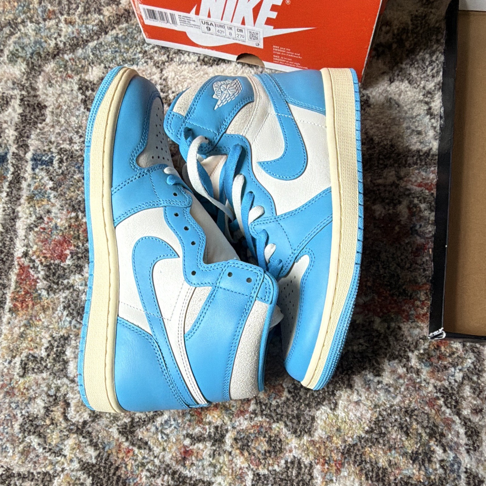 jordan air jordan 1 high unc reimagined blue/white dz5485 402 jordan air jordan 1 high unc reimagined blue/white dz5485 402