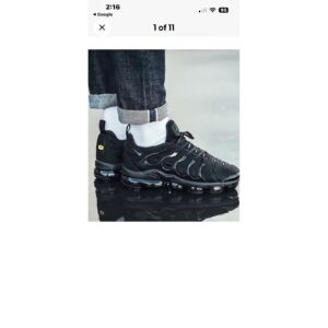 nike air vapormax plus triple black mens running shoes 924453 004