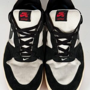 nike sb alleyoop black white university red men's size 13 skate shoes cj0882 102
