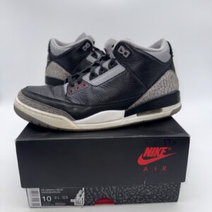 size 10 air jordan 3 retro og 2024 black cement