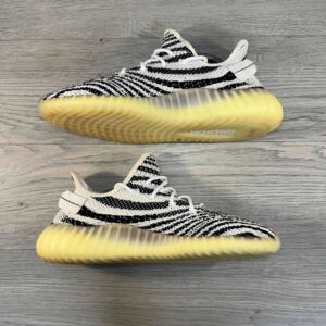 adidas yeezy boost 350 v2 men's zebra black/white size 9.5