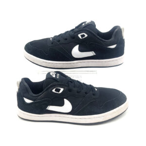 nike sb alleyoop men's size 8 skate shoes black white cj0882 001