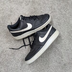 nike court vision low shoes mens 9 black running af1 dunk leather dh2987 001