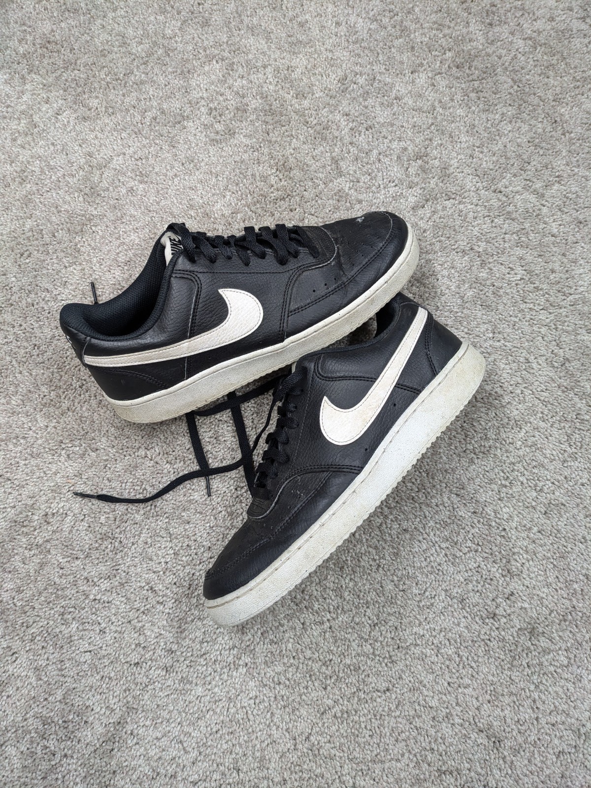 nike court vision low shoes mens 9 black running af1 dunk leather dh2987 001 nike court vision low shoes mens 9 black running af1 dunk leather dh2987 001