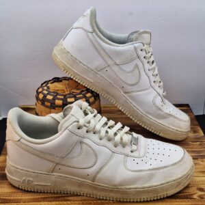 men’s nike air force 1 model 315122 111 triple white low shoes mens size 12