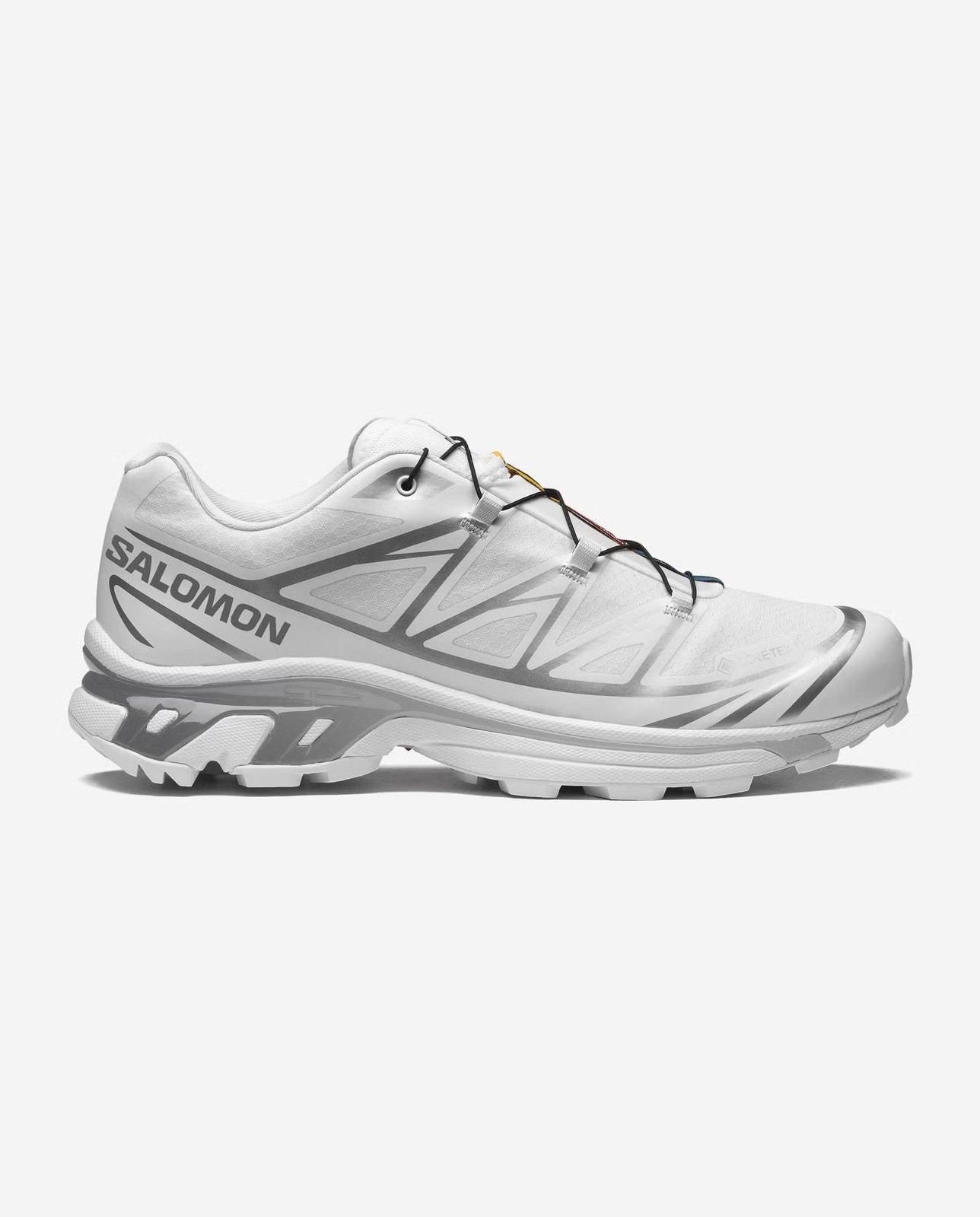 salomon xt 6 gtx white size m8/w9 salomon xt 6 gtx white size m8/w9