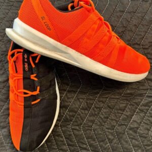 adidas sl loop orange black men's athletic sneakers mesh c77008 size 11.5