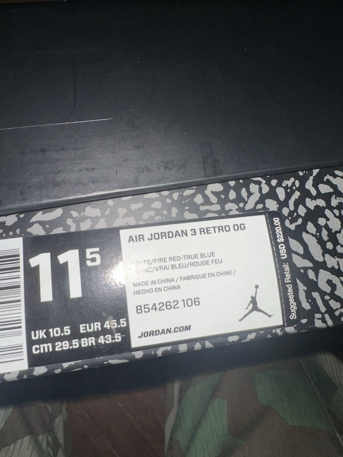 jordan air jordan 3 retro og true blue white/true blue 2016 854262 106 jordan air jordan 3 retro og true blue white/true blue 2016 854262 106