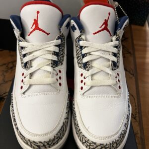 jordan air jordan 3 retro og true blue white/blue/red/gray 2016 854262 106