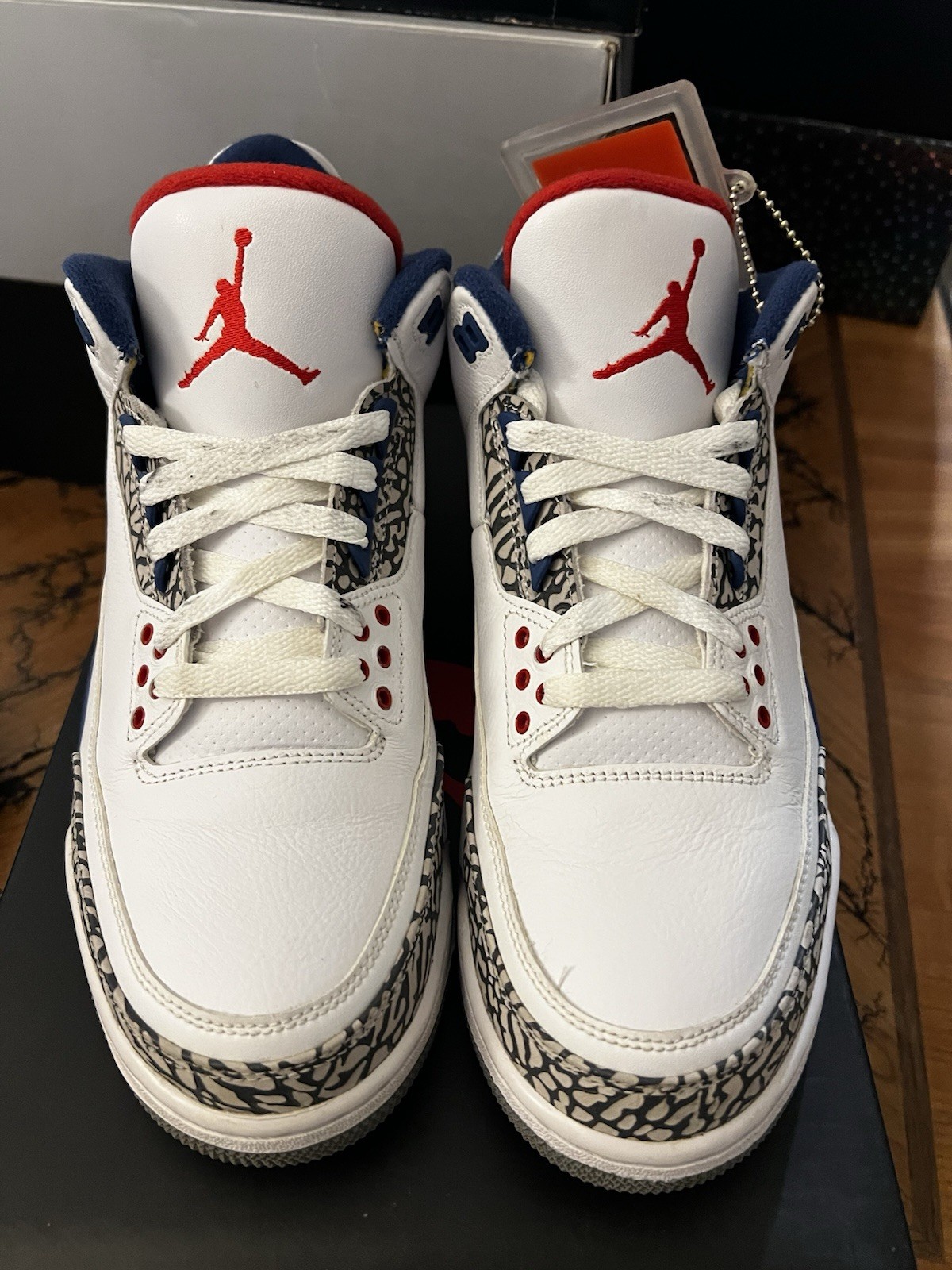 jordan air jordan 3 retro og true blue white/blue/red/gray 2016 854262 106 jordan air jordan 3 retro og true blue white/blue/red/gray 2016 854262 106