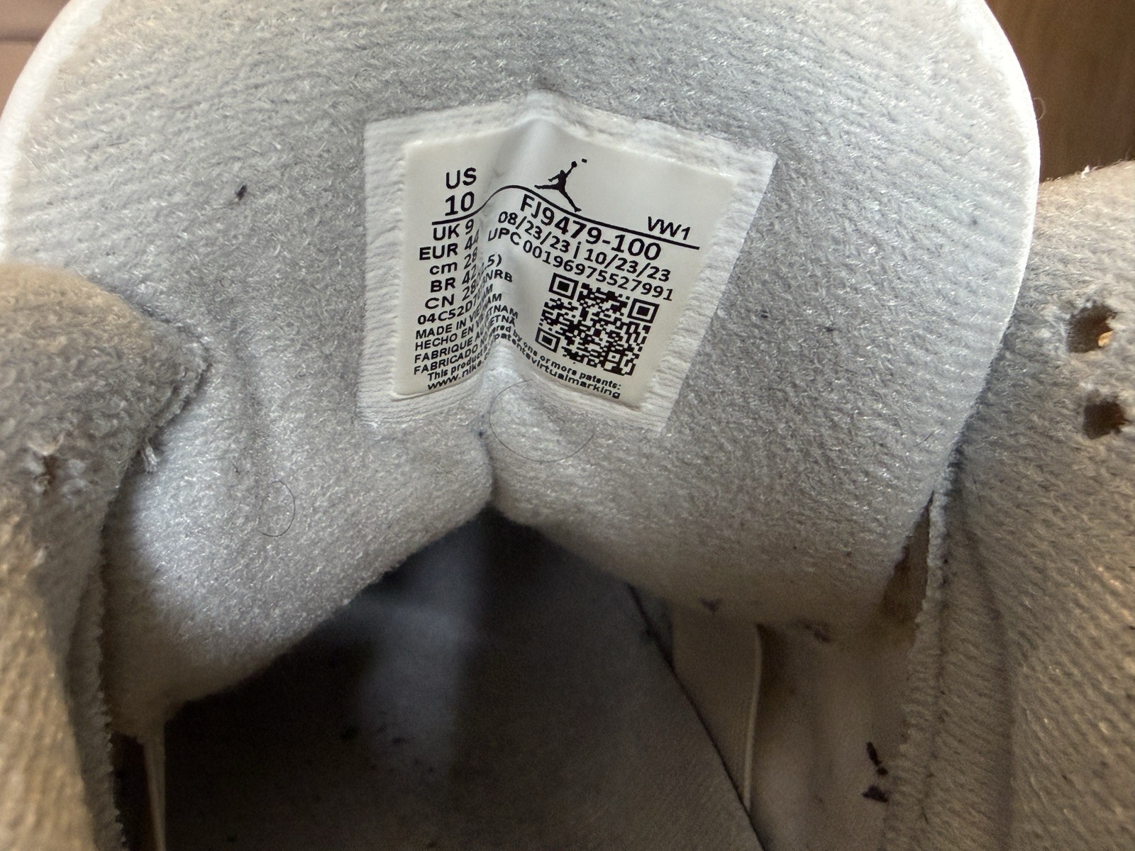 nike air jordan 3 retro craft ivory white men's size 10 fj9479 100 no og box nike air jordan 3 retro craft ivory white men's size 10 fj9479 100 no og box