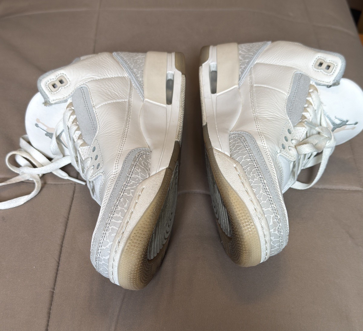 nike air jordan 3 retro craft ivory white men's size 10 fj9479 100 no og box nike air jordan 3 retro craft ivory white men's size 10 fj9479 100 no og box