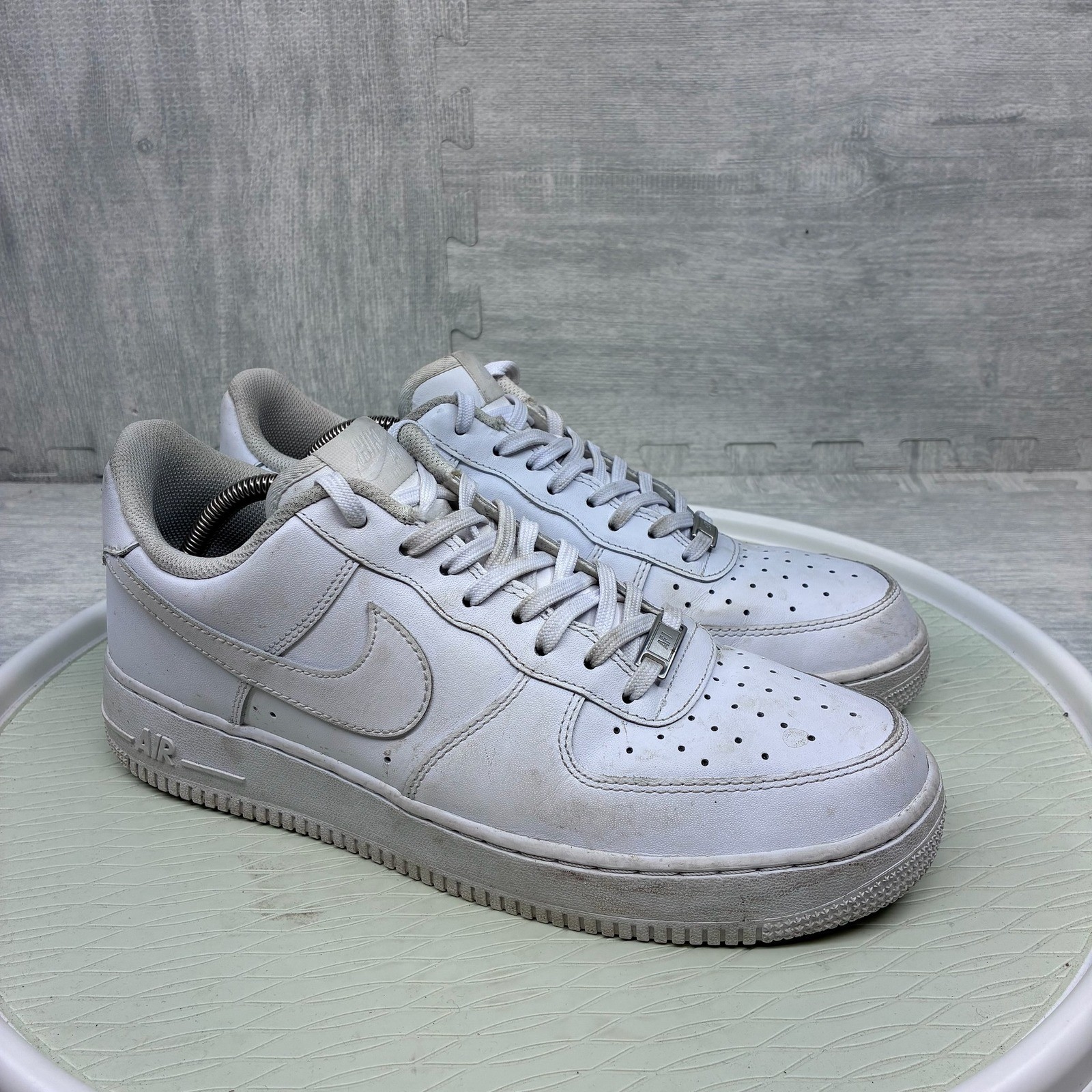 nike air force 1 07 men's 11 white leather low top sneakers 315122 111 nike air force 1 07 men's 11 white leather low top sneakers 315122 111
