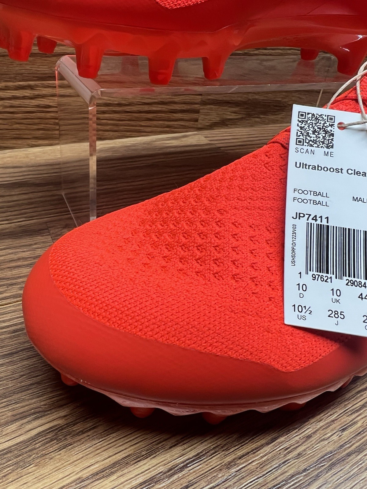 adidas ultraboost football cleats mens size 10.5 orange grey rare jp7411 adidas ultraboost football cleats mens size 10.5 orange grey rare jp7411