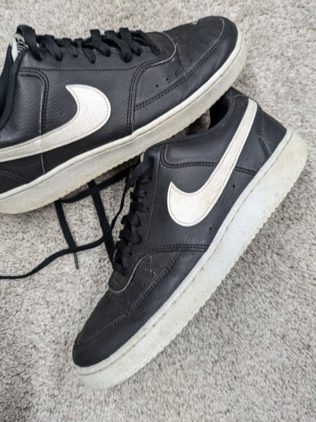 nike court vision low shoes mens 9 black running af1 dunk leather dh2987 001 nike court vision low shoes mens 9 black running af1 dunk leather dh2987 001