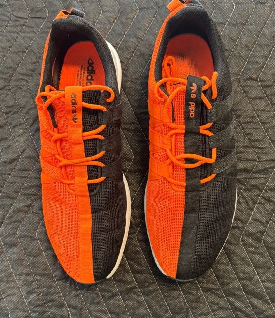 adidas sl loop orange black men's athletic sneakers mesh c77008 size 11.5 adidas sl loop orange black men's athletic sneakers mesh c77008 size 11.5