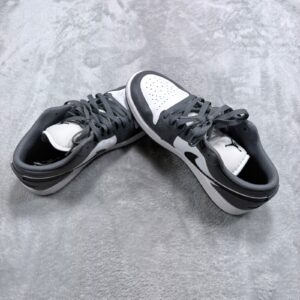 jordan air jordan 1 low mens 7 white shadow grey black 553558 152 sneakers