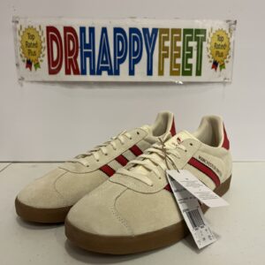 adidas gazelle manchester united men's soccer shoes cream/red/black js3040 new