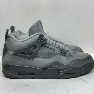 air jordan 4 retro se wet cement men’s size 12.5 grey fq7928 001 shoes sneakers