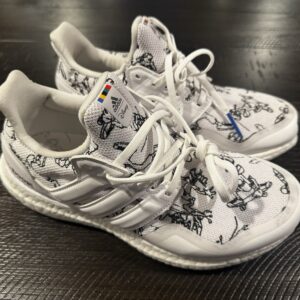 men’s size 7 adidas ultraboost dna x disney sport goofy pack white