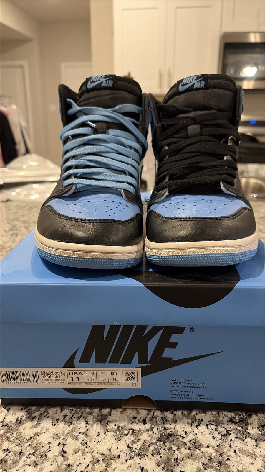 nike air jordan 1 retro high og unc toe men size 11 dz5485 400 blue nike air jordan 1 retro high og unc toe men size 11 dz5485 400 blue