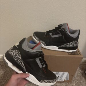 size 10.5 jordan 3 retro og mid black cement