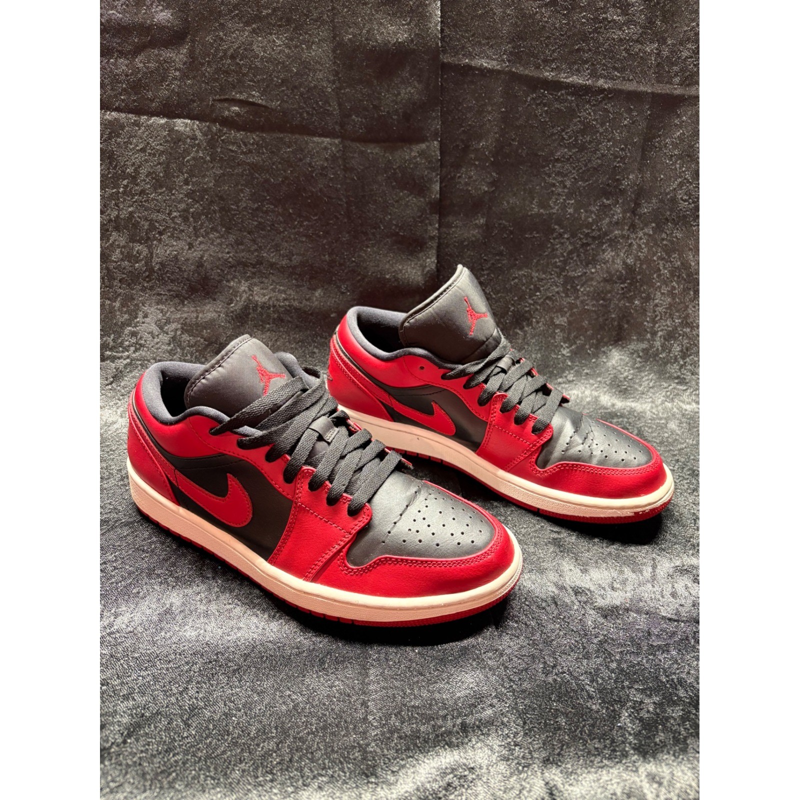 nike air jordan 1 low bred toe red black white sneakers 553558 612 nike air jordan 1 low bred toe red black white sneakers 553558 612