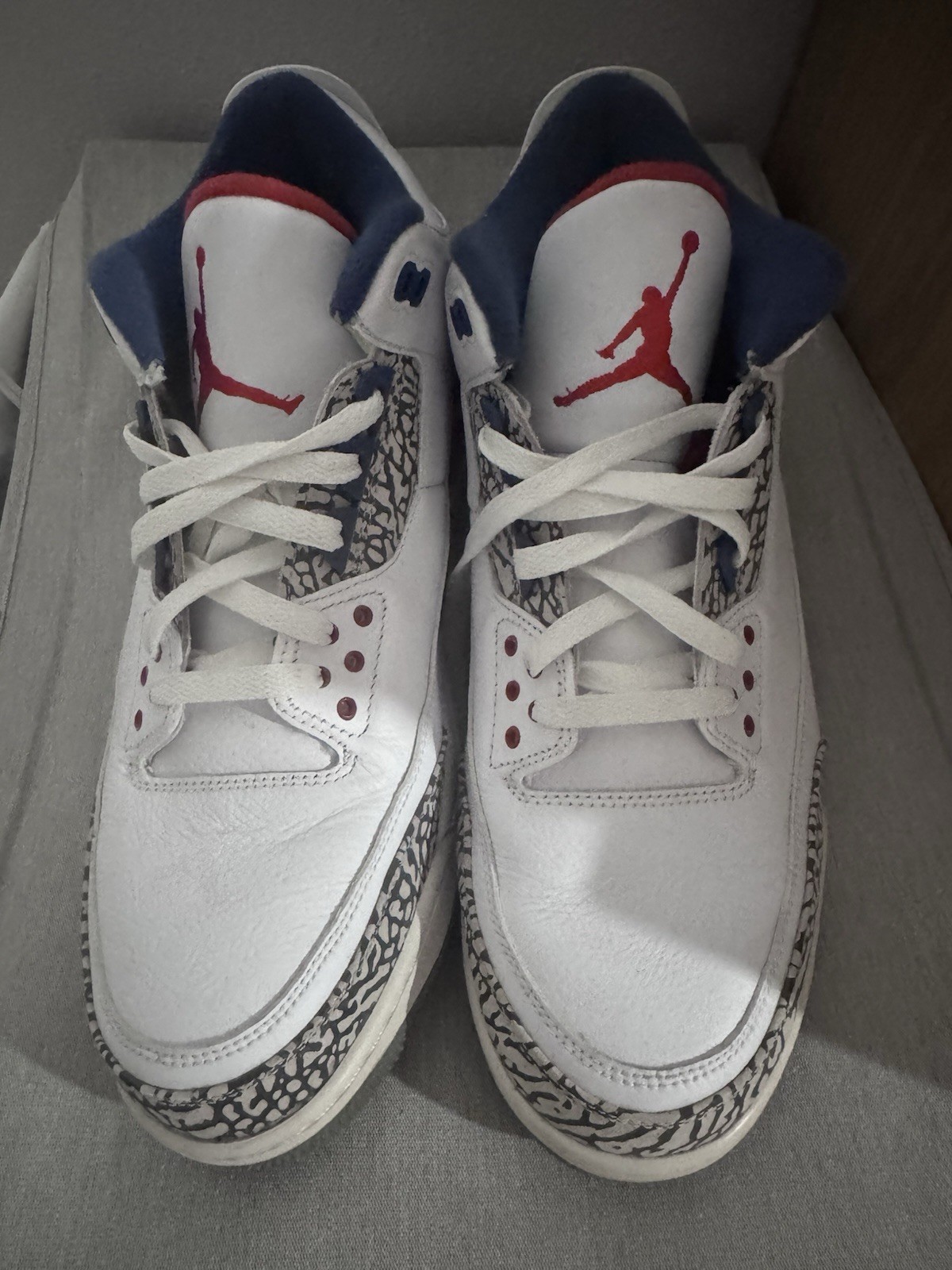 jordan mens air jordan 3 retro og true blue size 13 used jordan mens air jordan 3 retro og true blue size 13 used