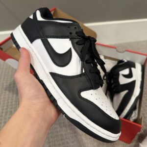 nike dunk low retro black/white 2021 sneaker sooo cleeaannn