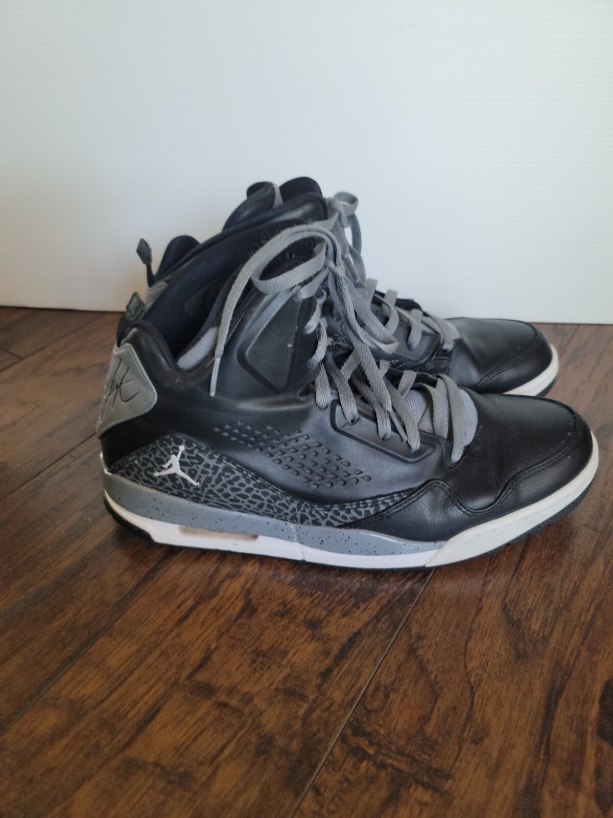 2014 nike air jordan sc 3 prem flight black gray white mens 12 641444 003 2014 nike air jordan sc 3 prem flight black gray white mens 12 641444 003